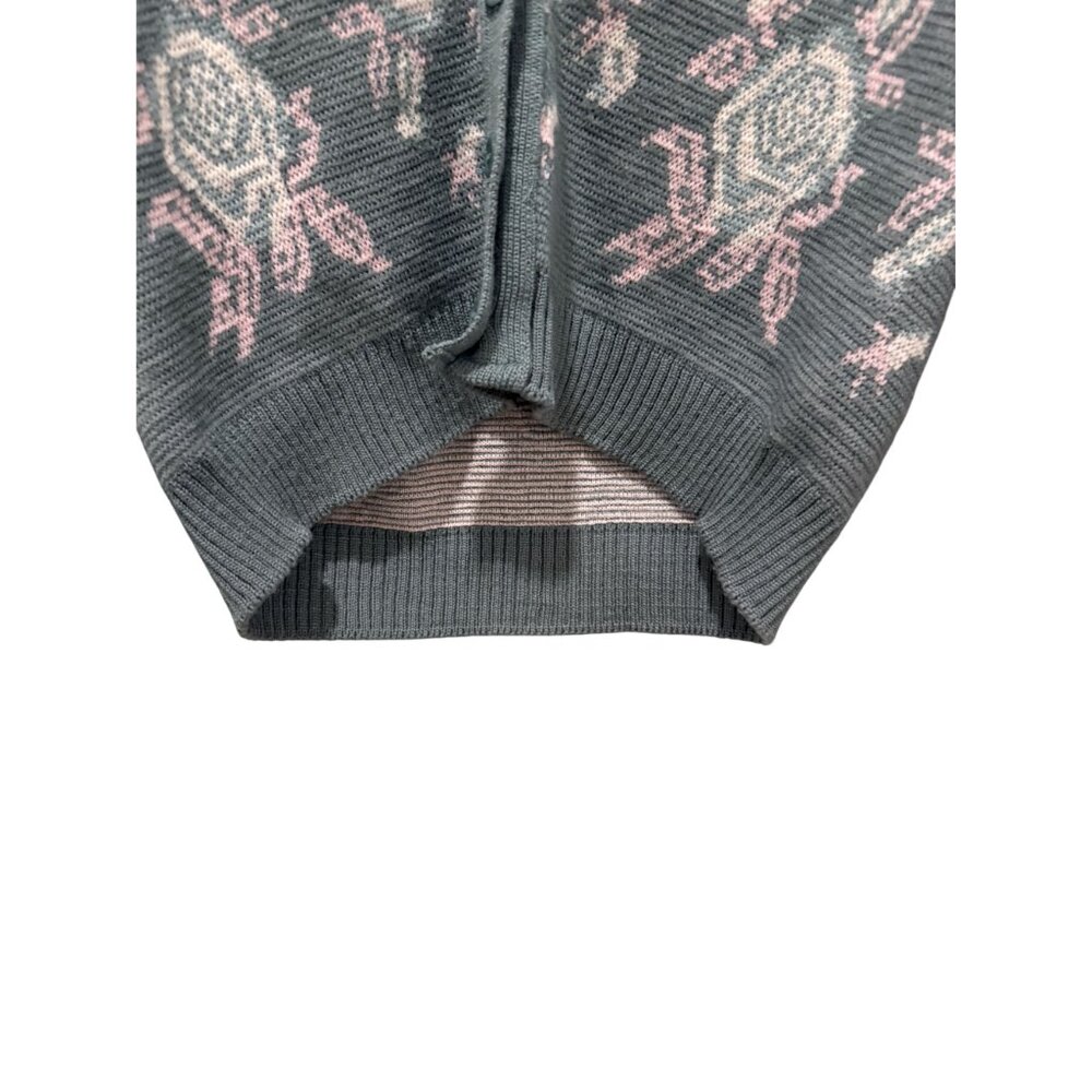 Miss Pendleton Wool Floral Pattern Button-Up Crop… - image 2